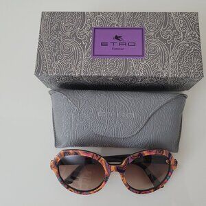 ETRO oversized round frame sunglasses